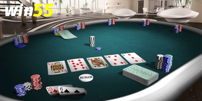 Poker đổi thưởng Win55 và những điều người mới cần nắm 2 Thứ hạng bài trong Poker đổi thưởng Win55
